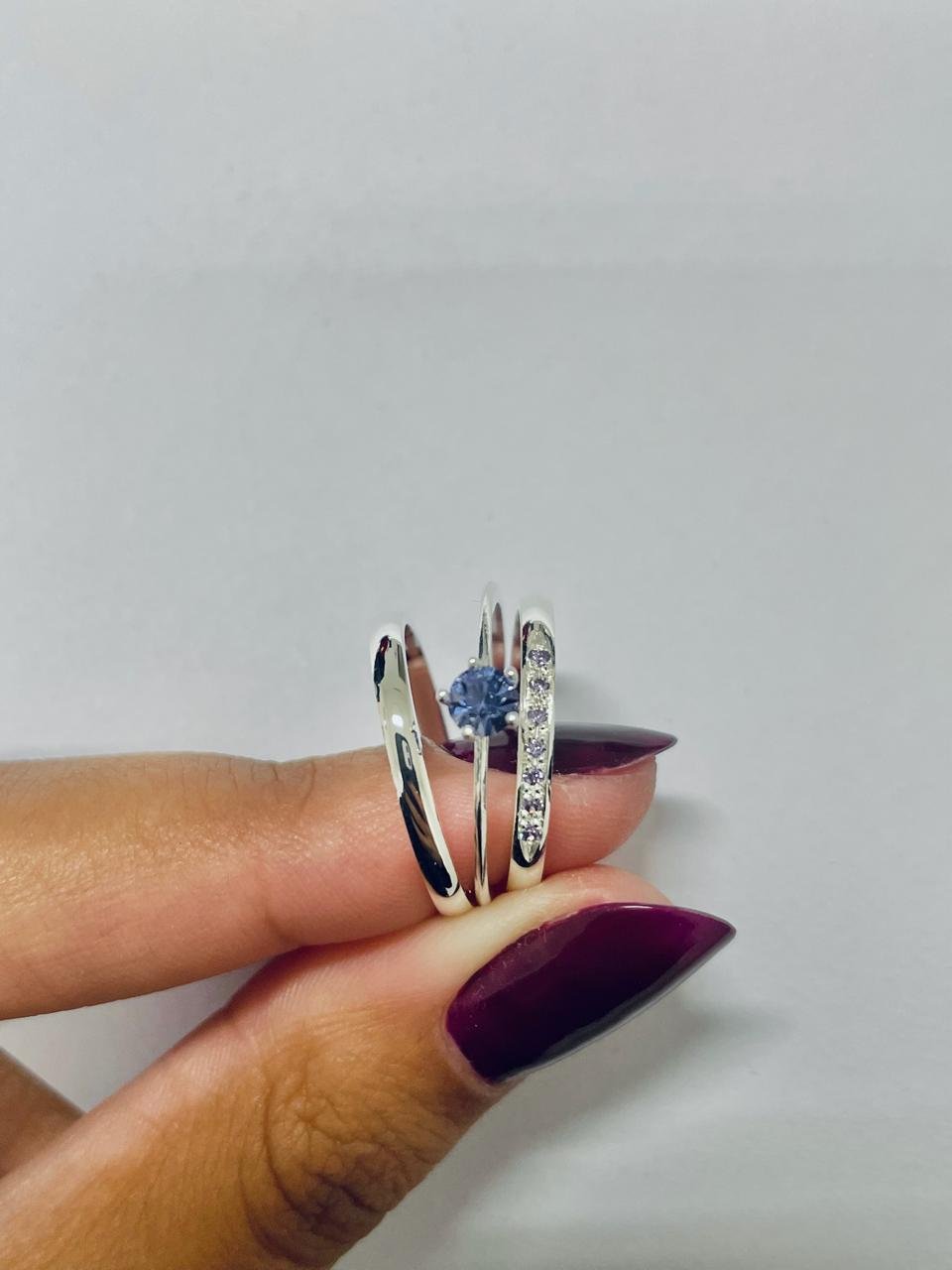 Aliança De Namoro 2mm Joias De Prata 950 Com Anel Solitário De Prata (cópia) - Imagem 4